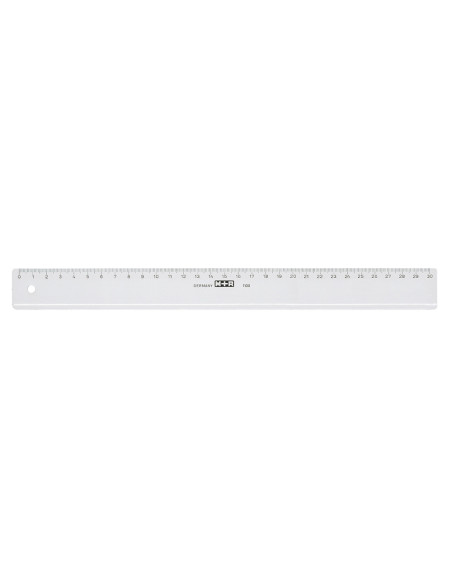 REGLA MOR 30 CM PLASTICO TPTE.