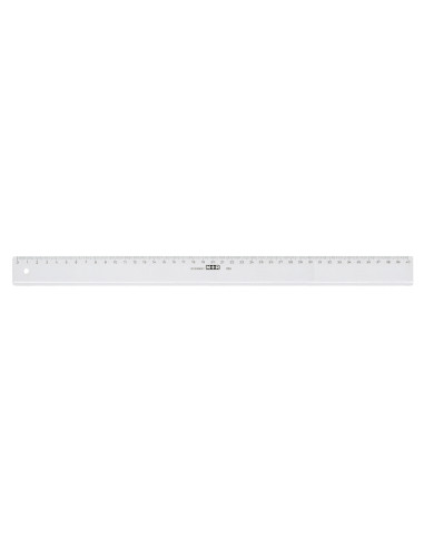 REGLA MOR 40 CM PLASTICO TPTE.