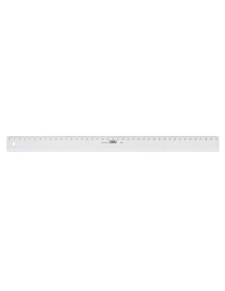 REGLA MOR 40 CM PLASTICO TPTE.