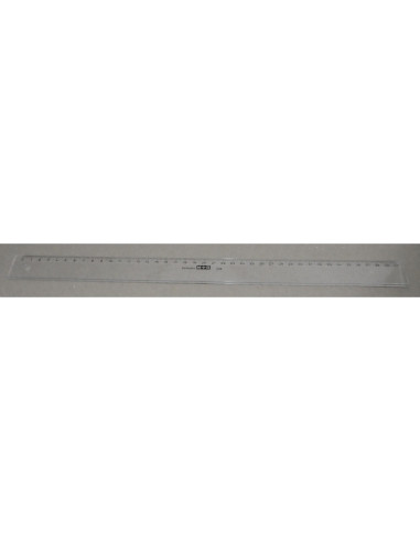 REGLA MOR 40 CM PLASTICO TPTE.
