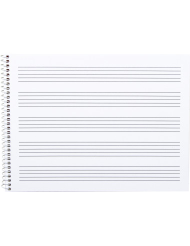 BLOC ESP. LIDERPAPEL MUSICA A5 PENTAGRAMA 4MM 20H 100GR. C/INTERLINEA
