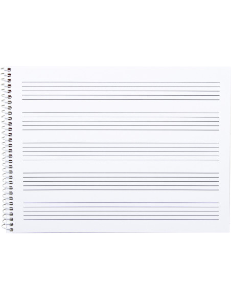 BLOC ESP. LIDERPAPEL MUSICA A5 PENTAGRAMA 4MM 20H 100GR. C/INTERLINEA