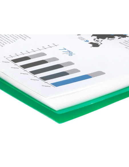 CARPETA ESCAPARATE C/ESP.60 FUNDAS PP A4 VE.