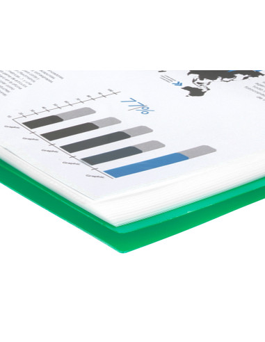 CARPETA ESCAPARATE C/ESP.80 FUNDAS PP A4 VE.