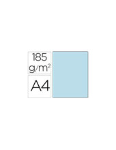 CARTULINA GUARRO DIN A4 AZUL CIELO 185 GR PAQUETE 50 H 200040166 2