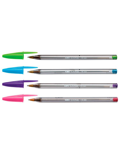 BOLIGRAFO BIC CRISTAL LARGE FASHION CAJAS 20 UNIDADES COL.ES SURTIDOS