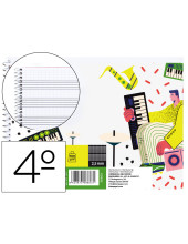BLOC ESP. LIDERPAPEL MUSICA A5 PENTAGRAMA 2.5MM PAUTA 20H.100GR.