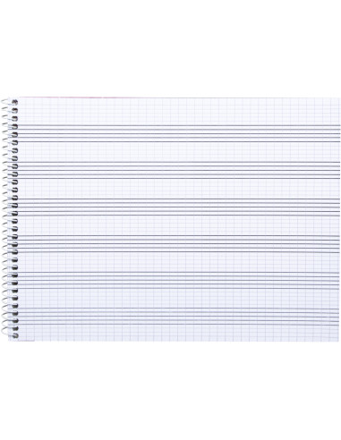 BLOC ESP. LIDERPAPEL MUSICA A5 PENTAGRAMA 2.5MM PAUTA 20H.100GR.