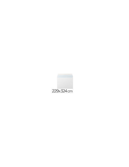 SOBRE LIDER.N 14 BLANCO DIN C4 229X324MM TIRA SILICONA 25UD.