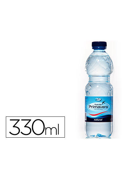 AGUA MINERAL NATURAL FUENTE PRIMAVERA BOTELLA DE 330ML