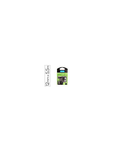 CINTA DYMO 16959 12MMX5.5MT POLIESTER NG./BL. D1