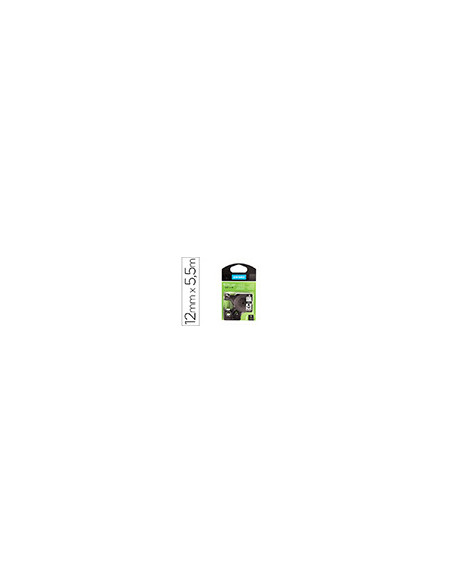 CINTA DYMO 16959 12MMX5.5MT POLIESTER NG./BL. D1