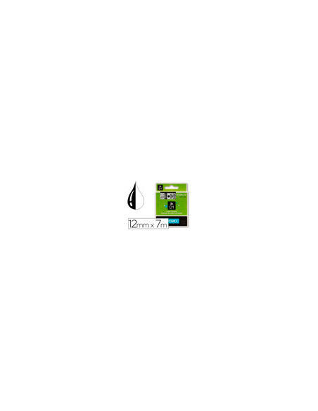 CINTA DYMO 45010 12MMX7MT NG./TPTE. D1