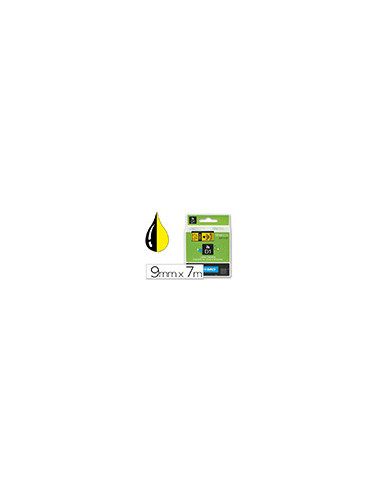 CINTA DYMO 40918 9MMX7MT NG./AM. D1