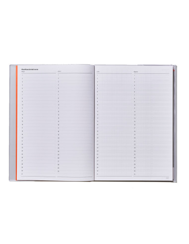 BLOC NOTAS ADDITIO A4 HORARIO PLANIFICACION MENSUAL PLAN CURSO