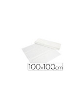 MANTEL DE PAPEL BLANCO EN HOJAS 100X100 CM CAJA DE 400 2