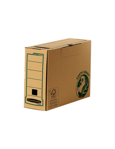CAJA ARCHIVO DEFINITIVO FELLOWES FOLIO CARTON RECICLADO LOMO 100 MM