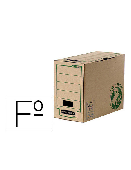 CAJA ARCHIVO DEFI. FELLOW. FOLIO CARTON RECICLADO LOMO 150 MM**499198