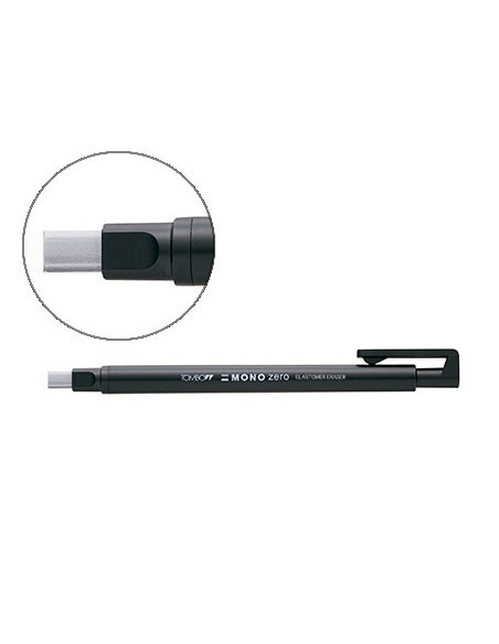 PORTAGOMAS TOMBOW CLIP PUNTA GOMA BLANCA RECTANGULAR 2,5 X 5 MM NG