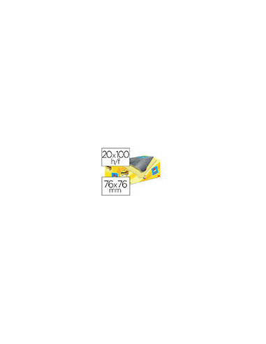 BLOC NOTAS ADH.POST-IT SUPER STICKY 76X76MM 20UD.100H. AM.