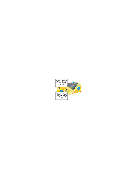 BLOC NOTAS ADH.POST-IT SUPER STICKY 76X76MM 20UD.100H. AM.