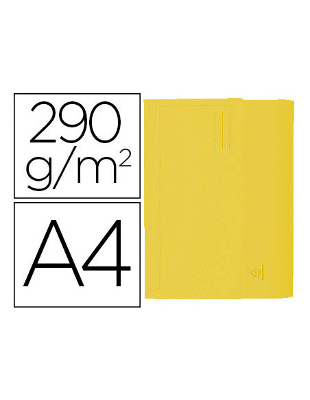 SUBCARPETA A4 290 GR. EXACOMPTA C/BOLSA AMARILLO 50 UD.
