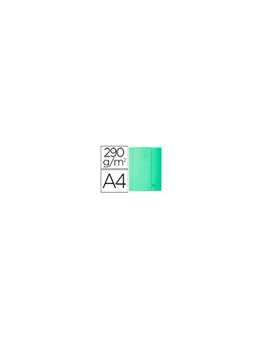 SUBCARPETA A4 290 GR. EXACOMPTA C/BOLSA VERDE 50 UD.