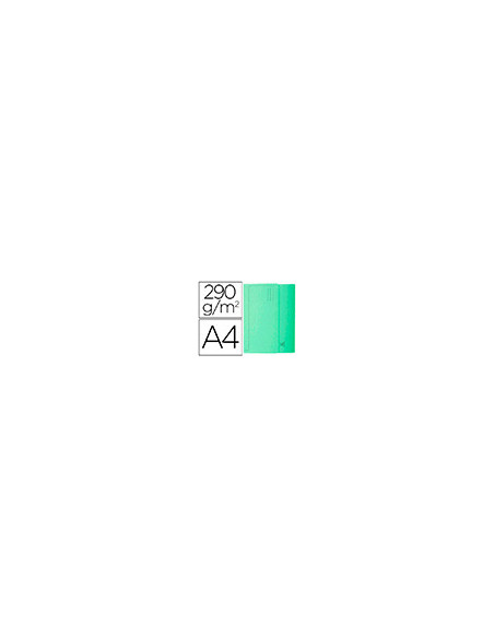 SUBCARPETA A4 290 GR. EXACOMPTA C/BOLSA VERDE 50 UD.