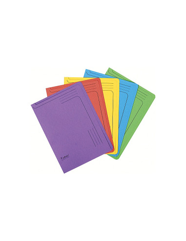CARPETA DOSSIER UÑERO CARTULINA EXACOMPTA DIN A4 290 GR 5 UND COL.SUR