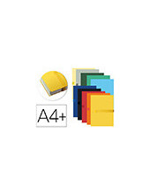 CARPETA PROYECTO EXACOMPTA DIN A4 L. 130MM EXT.TIRA VELCRO COL.SURT. 2