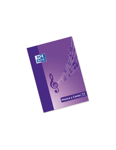 BLOC MUSICA CANTO OXFORD PENTAGRAMA INTERLINEADO 2+5MM A4 24H. 90G/M2