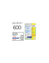 ETIQUETA ADH. AVERY L7970-25 63,5X33,9MM CONGELADOR BL. 600UD. 2