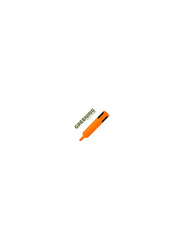 ROTULADOR GREENING FLUORESCENTE PUNTA BISELADA NARANJA