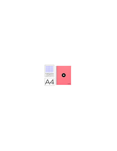 CUADERNO ESP. ANTARTIK A4 T.FORRADA 5MM 5B 4T. 120H. 100GR. CORAL