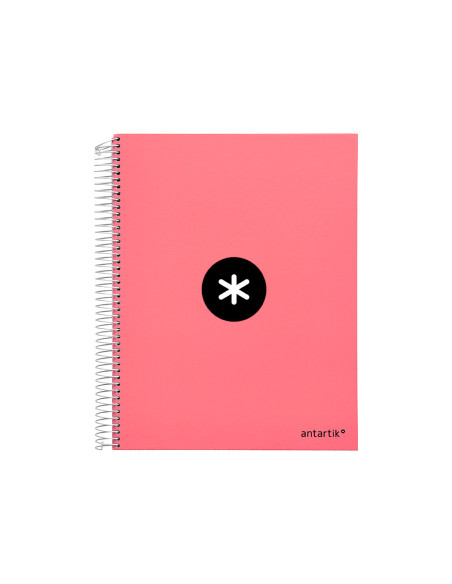 CUADERNO ESP. ANTARTIK A4 T.FORRADA 5MM 5B 4T. 120H. 100GR. CORAL