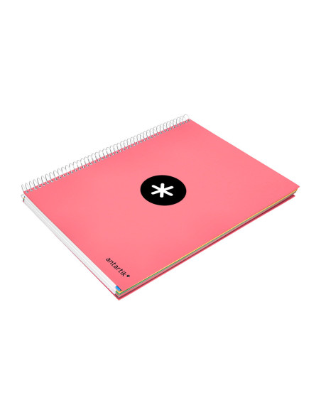 CUADERNO ESP. ANTARTIK A4 T.FORRADA 5MM 5B 4T. 120H. 100GR. CORAL