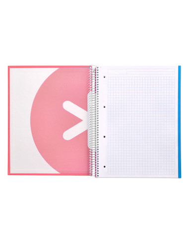 CUADERNO ESP. ANTARTIK A4 T.FORRADA 5MM 5B 4T. 120H. 100GR. CORAL