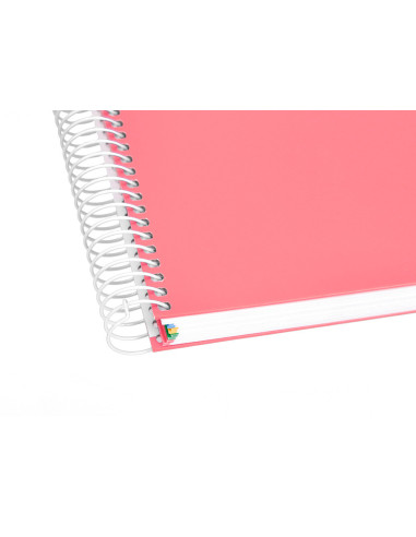 CUADERNO ESP. ANTARTIK A4 T.FORRADA 5MM 5B 4T. 120H. 100GR. CORAL