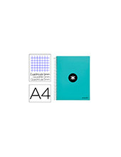 CUADERNO ESP. ANTARTIK A4 T.FORRADA MICRO 5MM 5B 4T.120H.100GR.MENTA 2