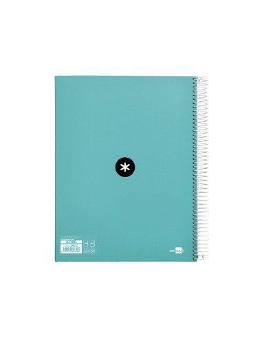CUADERNO ESP. ANTARTIK A4 T.FORRADA MICRO 5MM 5B 4T.120H.100GR.MENTA