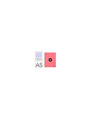 CUADERNO ESP. ANTARTIK A5 T.FORRADA 5MM 5B 6T.120H.100GR. CORAL
