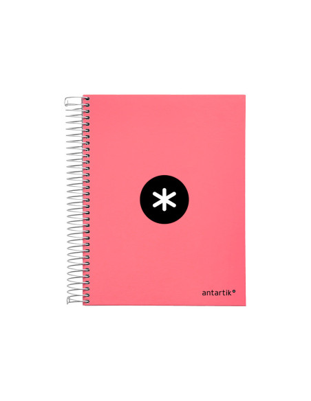 CUADERNO ESP. ANTARTIK A5 T.FORRADA 5MM 5B 6T.120H.100GR. CORAL