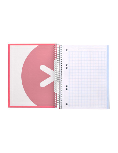 CUADERNO ESP. ANTARTIK A5 T.FORRADA 5MM 5B 6T.120H.100GR. CORAL