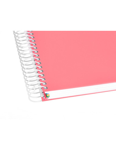 CUADERNO ESP. ANTARTIK A5 T.FORRADA 5MM 5B 6T.120H.100GR. CORAL