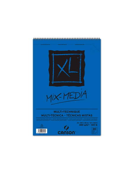 CUADERNO ESP. CANSON DIBUJO A3 ACUARELA MICRO GRANO MEDIO 30H. 300GR.