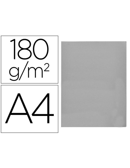 SUBCARPETA A4 180 GR. LIDERPAPEL GRIS C/50
