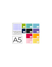 CUADERNO GRAP. WRITE A5 AP. T.CARTON 6MM 32H. 60GR. COL.SURT. 2