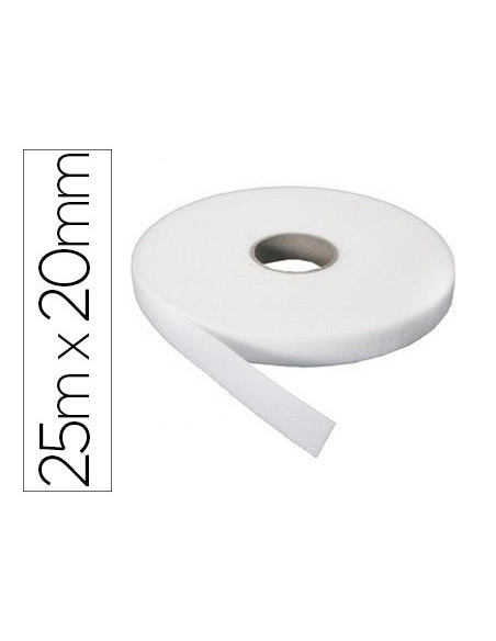 CINTA VELCRO ADHESIVO SUMO DIDACTIC SUAVE ROLLO 25MT x 20MM