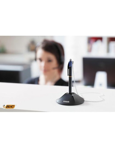 BOLIGRAFO BIC CUATRO COLORES CON PEANA