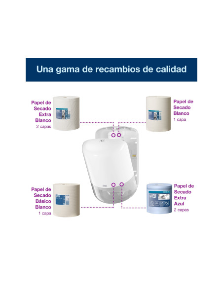 DISPENSADOR HIGIENICO TORK ELEVATION M2 DE PAPEL 23,9X36X22,7 CM